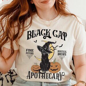 Black Cat Pumpkin, Ghots Cat, retro halloween